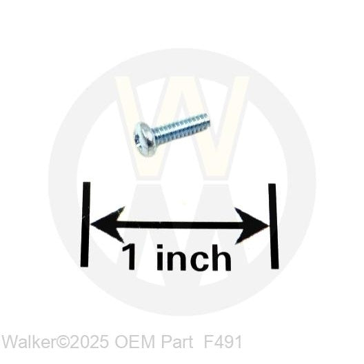 Walker Part # F491 : 4-40X3/8 PPHMS