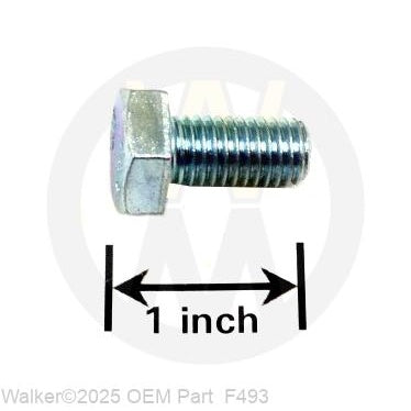 Walker Part # F493 : M10-1.5X20 HEX BOLT