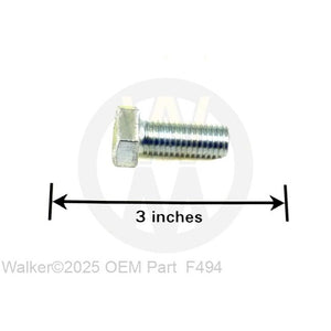 Walker Part # F494 : M12-1.5X30 HEX BOLT
