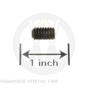 Walker Part # F498 : 5/16-18X1/2 SET SCREW (KNURLED POINT)