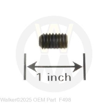 Walker Part # F498 : 5/16-18X1/2 SET SCREW (KNURLED POINT)