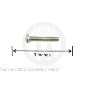 Walker Part # F503 : 1/4-20x1-1/2 PPHMS/SS