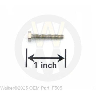 Walker Part # F505 : 6-32x7/8 Hex Trim MS SS