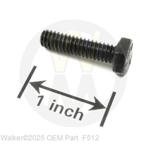 Walker Part # F512 : 1/4-20x1 Hex Bolt-Plain