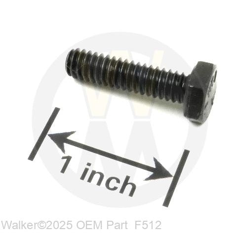 Walker Part # F512 : 1/4-20x1 Hex Bolt-Plain