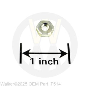 Walker Part # F514 : 10-32 Hex Nut