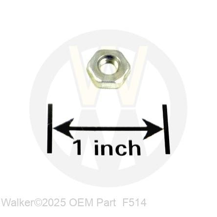 Walker Part # F514 : 10-32 Hex Nut