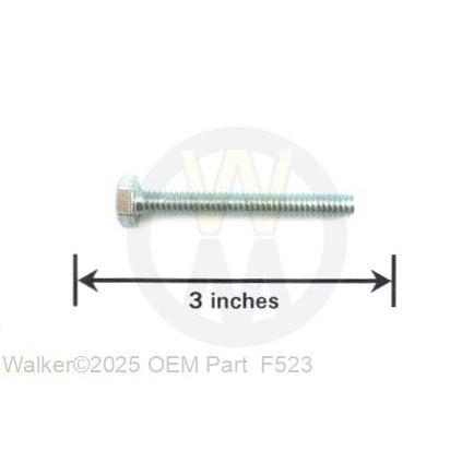 Walker Part # F523 : 1/4-20x2 Hex Bolt Full Thread
