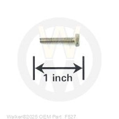 Walker Part # F527 : 6-32 x 3/4 Hex Trim MS SS