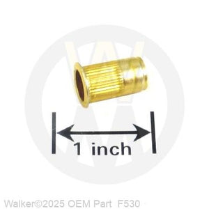 Walker Part # F530 : 1/4-20 Knurled Insert Grip Range .165 to .260