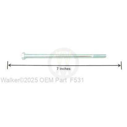 Walker Part # F531 : 1/4-20x5 Hex Bolt