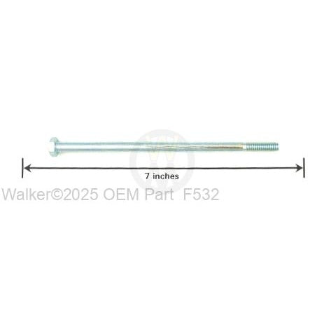 Walker Part # F532 : 1/4-20x5-1/2 Hex Bolt