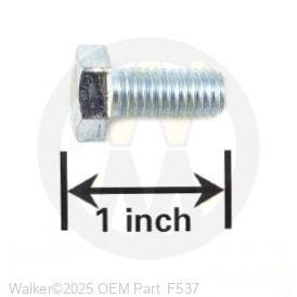 Walker Part # F537 : M8x18 Hex Bolt