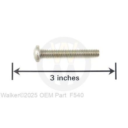 Walker Part # F540 : 1/4-20x1-3/4 PPHMS/SS