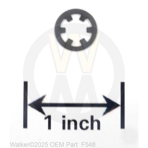 Walker Part # F548 : Retention Ring (.235 Wire)
