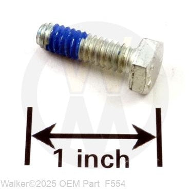 Walker Part # F554 : (SU5589-1)1/4-20x7/8 Hex Bolt W/Loctite