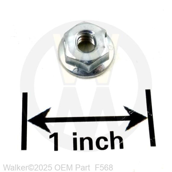 Walker Part # F568 : 10-24 Flange Top Lock Nut