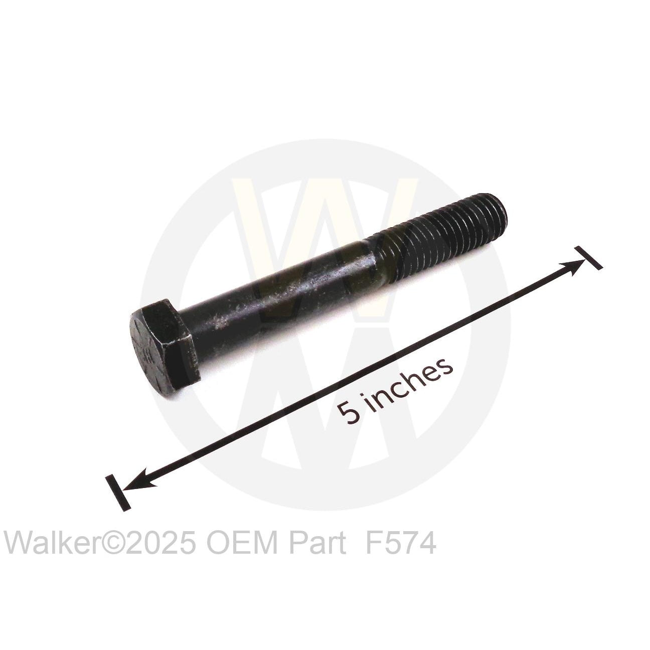 Walker Part # F574 : 1/2-13x3-1/2 Hex Bolt Grade 8 (ROPS)