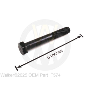 Walker Part # F574 : 1/2-13x3-1/2 Hex Bolt Grade 8 (ROPS)