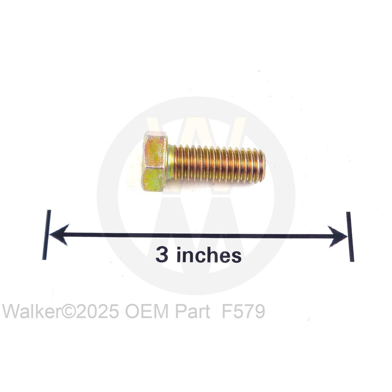 Walker Part # F579 : 3/8-16x1 Hex Bolt Grade 8