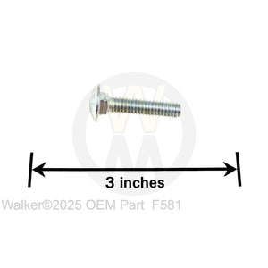 Walker Part # F581 : 1/4-20x1-1/4' Carriage Bolt
