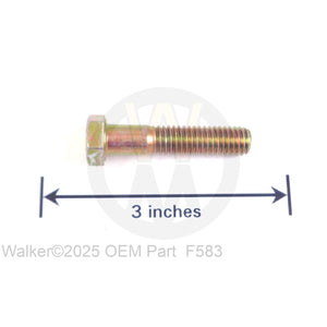 Walker Part # F583 : 3/8-16x1-1/4' Hex Bolt Grade 8