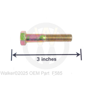 Walker Part # F585 : 7/16-20x1-1/4 Hex Bolt Grade 8