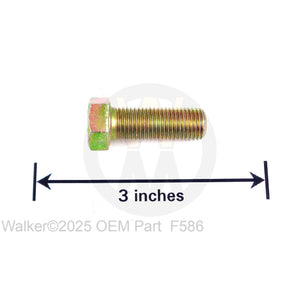 Walker Part # F586 : 3/8-16x2 Hex Bolt Grade 8