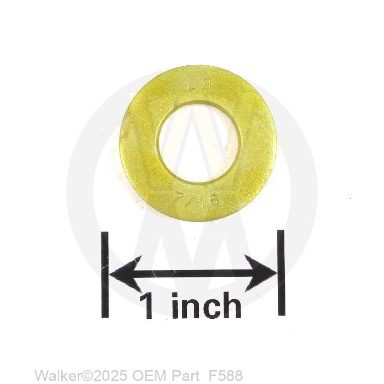 Walker Part # F588 : 7/16x1/16 Washer - Yellow Zinc