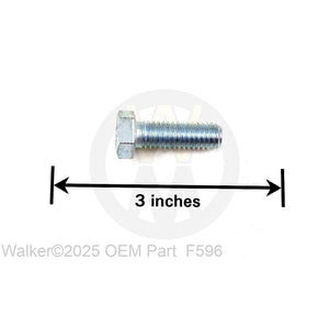 Walker Part # F596 : 3/8-16x1-1/8 Hex Bolt