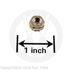 Walker Part # F598 : M6 Keps Nut