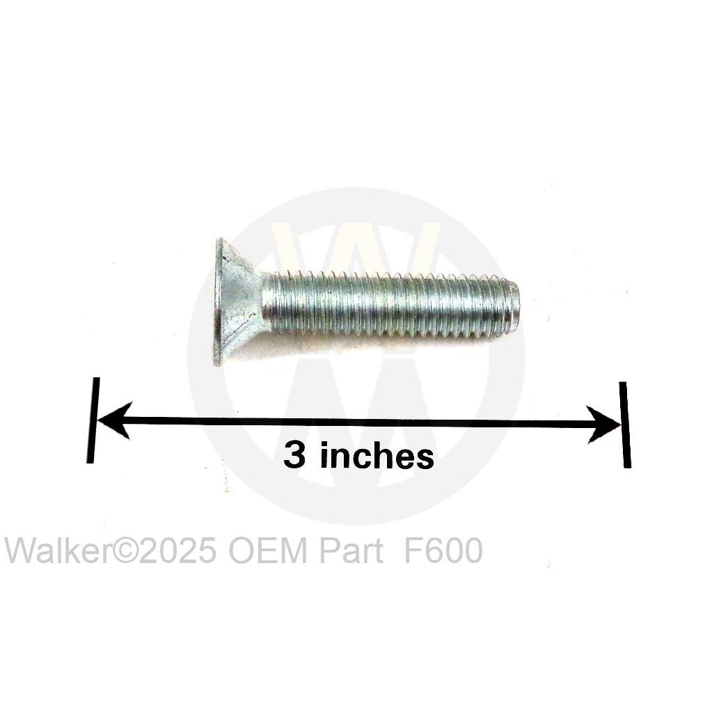 Walker Part # F600 : 3/8-16x1-3/4 FHA Screw (Zinc)