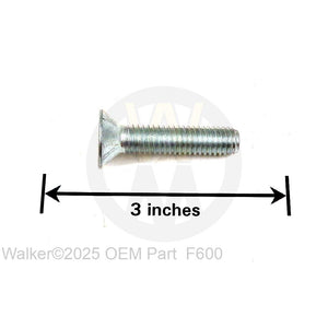 Walker Part # F600 : 3/8-16x1-3/4 FHA Screw (Zinc)
