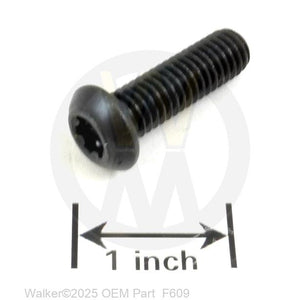 Walker Part # F609 : 3/8-16x1-1/4 Button Head Cap Screw - Torx Head