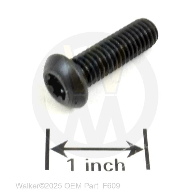 Walker Part # F609 : 3/8-16x1-1/4 Button Head Cap Screw - Torx Head