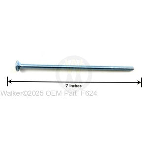 Walker Part # F624 : 1/4-20x6 Carriage Bolt
