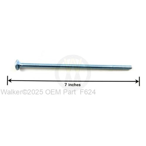 Walker Part # F624 : 1/4-20x6 Carriage Bolt
