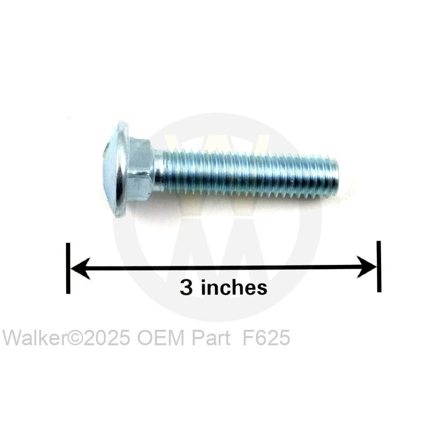 Walker Part # F625 : 7/16-14x2 Carriage Bolt