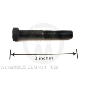 Walker Part # F626 : 7/16-20x2-1/2 Hex Bolt GR8