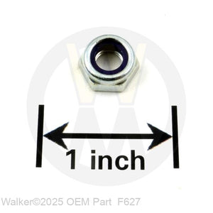 Walker Part # F627 : 1/4-28 Nylock Jam Nut
