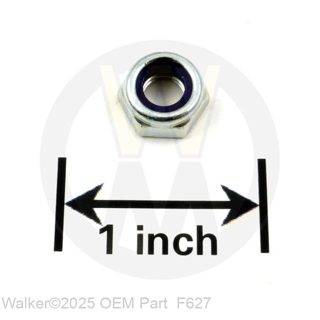 Walker Part # F627 : 1/4-28 Nylock Jam Nut