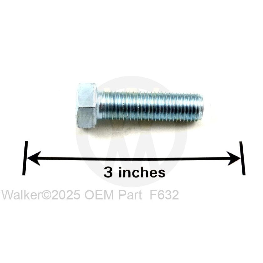 Walker Part # F632 : 7/16-20x1-1/2 Hex Bolt