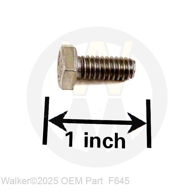 Walker Part # F645 : 5/16-18x1-1/8 Hex Bolt