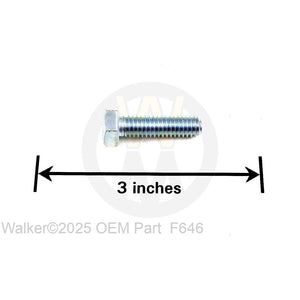 Walker Part # F646 : 3/8-16x3/4 Serrated Hex Bolt