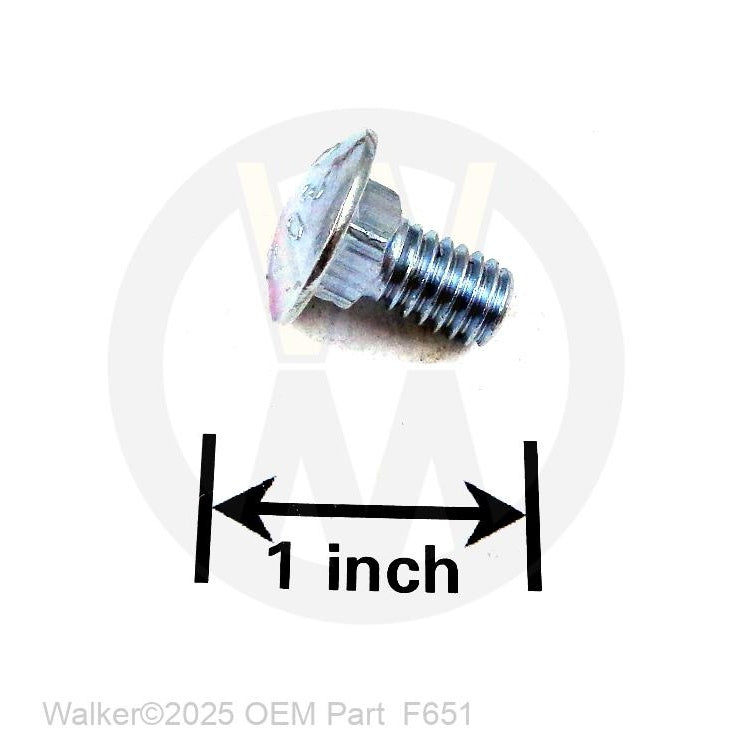 Walker Part # F651 : 5/16-18x5/8 Carriage Bolt Gr2