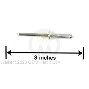 Walker Part # F654 : 3/16x.510/.625 Grip Range Rivet Dome Head (610)