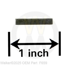 Walker Part # F659 : 1/8x1/8x3/4 Key