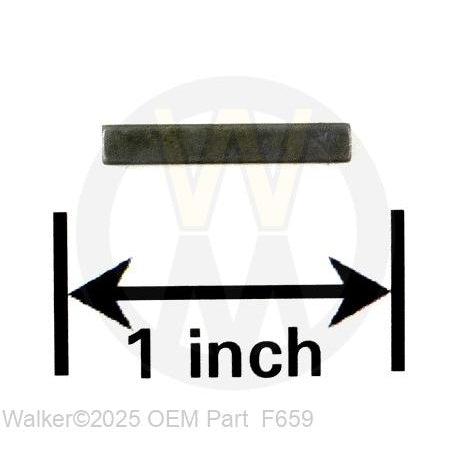 Walker Part # F659 : 1/8x1/8x3/4 Key
