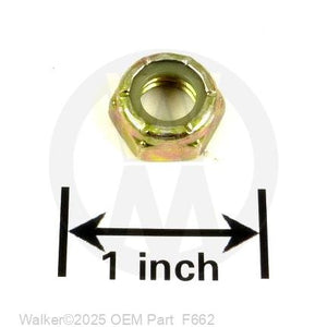 Walker Part # F662 : 3/8-16 ESNA Nut Grade 8