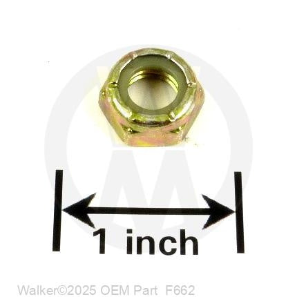 Walker Part # F662 : 3/8-16 ESNA Nut Grade 8